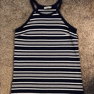 Dalia striped navy tank dress